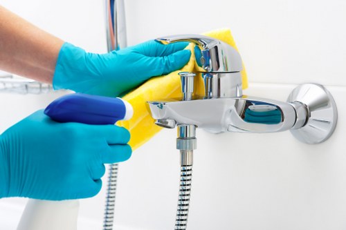 A local technician treating a stubborn stain in Paddington