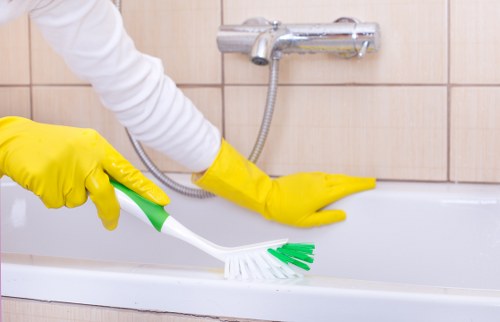 PPE worn by a carpet cleaner during a safe cleaning job