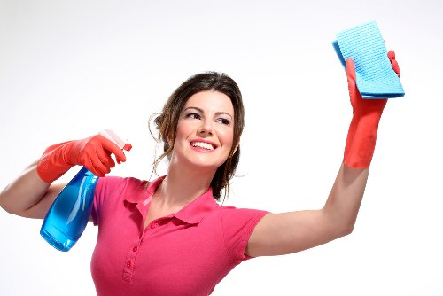 Deep cleaning equipment removing dirt from carpet fibers