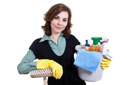 Local after builders cleaning team working in a Paddington flat